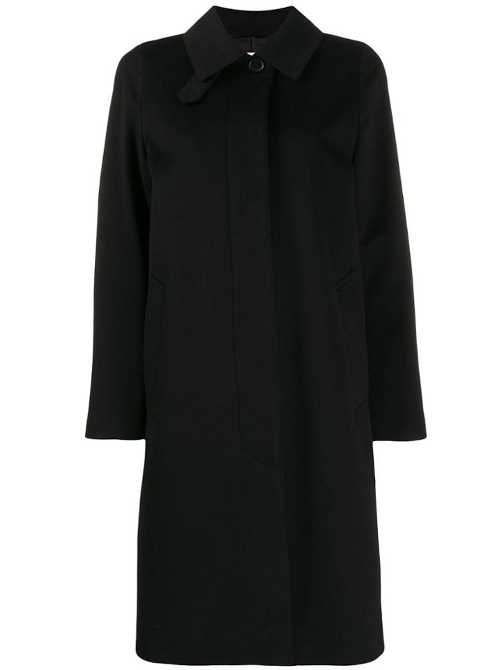 Mackintosh Dunkeld Black Storm System Wool 3/4 Coat Lm-1018f