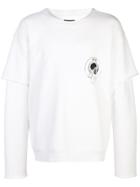 Rta 117 Quilted Sweatshirt - White