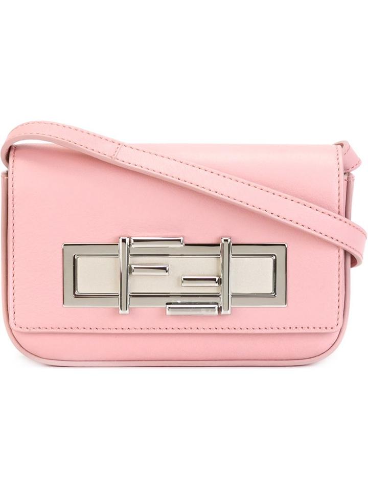 Fendi Mini '3baguette' Crossbody Bag, Women's, Pink/purple
