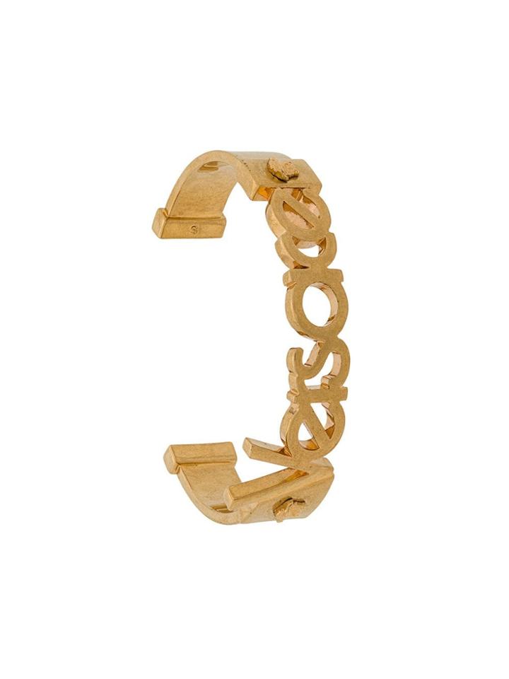 Versace Logo Cuff - Gold