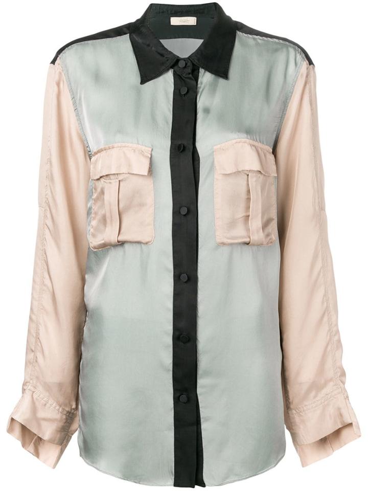 Maison Flaneur Cargo Pocket Shirt - Grey