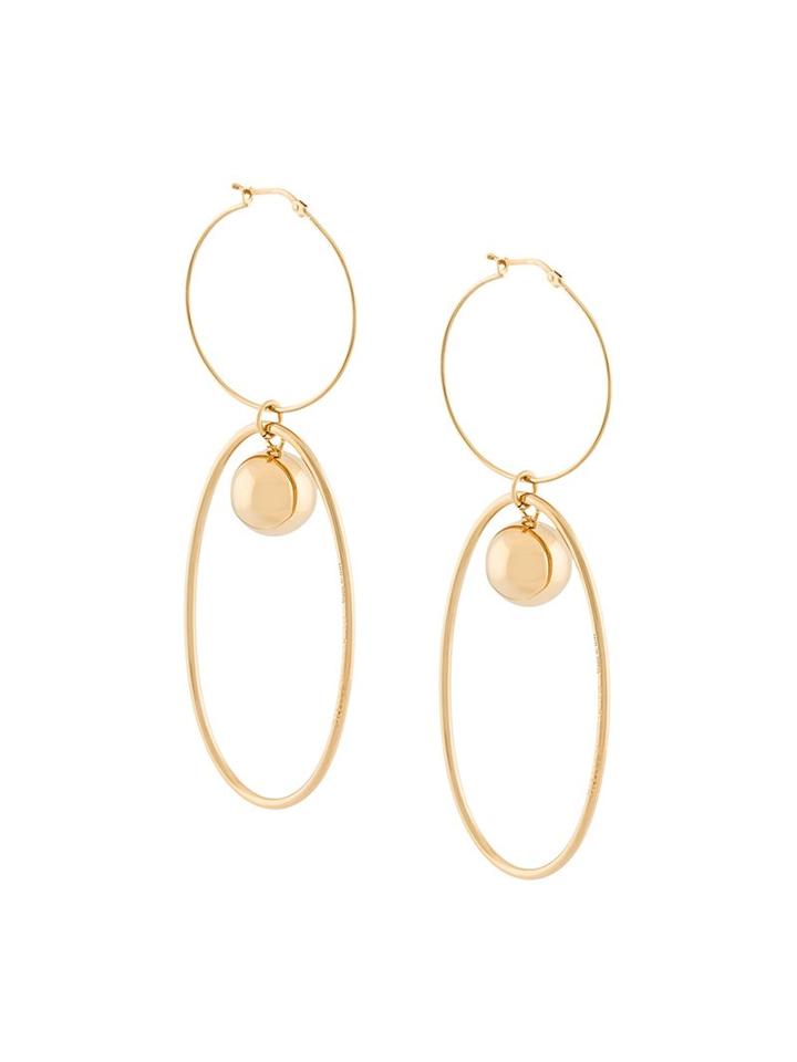 Stella Mccartney Oval Hoop Earrings