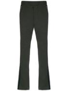 À La Garçonne - Straight Panelled Trousers - Women - Cotton/polyester - P, Green, Cotton/polyester