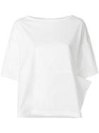 Pierantoniogaspari Short-sleeve Flared Top - White