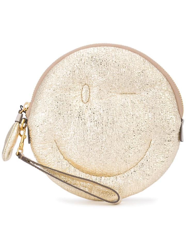 Anya Hindmarch Smiley Wallet - Metallic