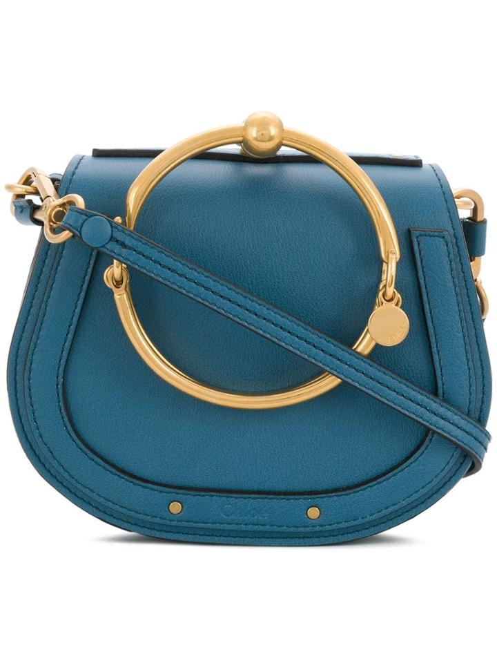 Chloé Chloé Chc17us301heu 44f Furs & Skins->calf Leather - Blue