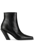 Ann Demeulemeester 100mm Pointy Western Ankle Boots - Black