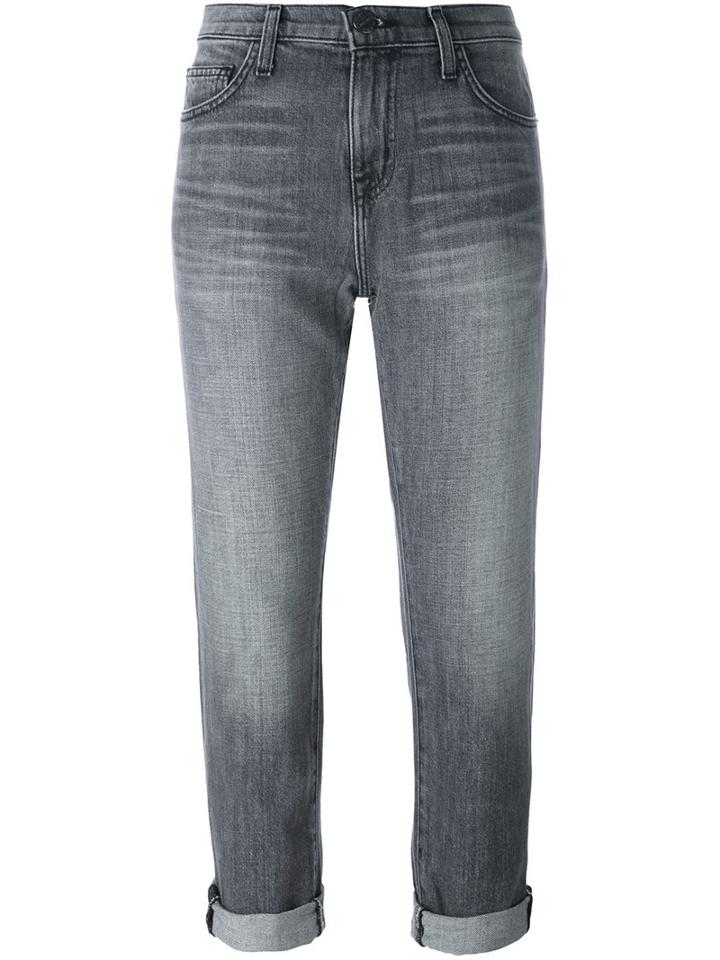 Current/elliott 'the Fling' Relaxed Jeans, Women's, Size: 27, Grey, Cotton/rayon