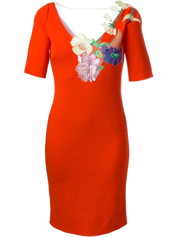 Blumarine Floral Embroidery Dress