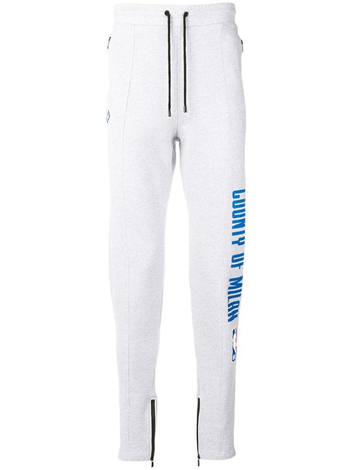 Marcelo Burlon County Of Milan Nba Track Pants - Grey