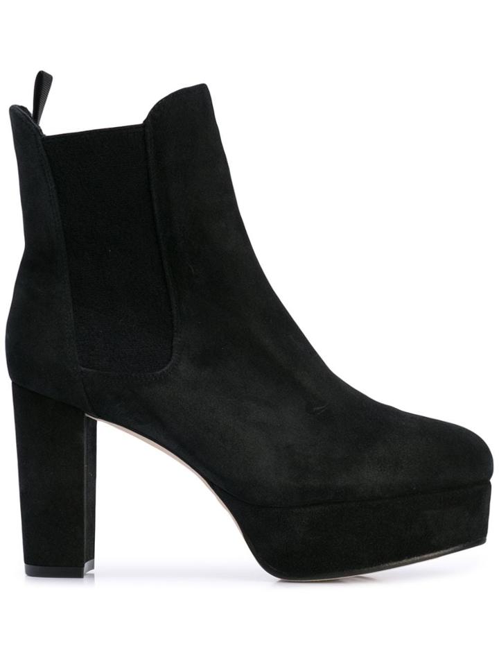 Stuart Weitzman Sophia Chill Platform Boots - Black