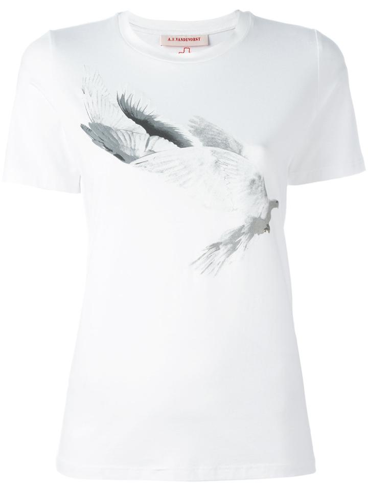 A.f.vandevorst Dove Print T-shirt - White
