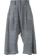 Fad Three Cropped Tweed Trousers