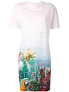 Ps By Paul Smith - Floral Print Dress - Women - Cotton - Xl, Pink/purple, Cotton
