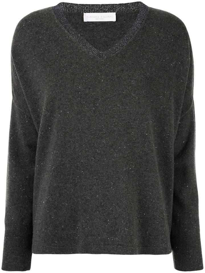 Fabiana Filippi Shimmer Jumper - Grey