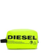 Diesel Neon Zipped Pouch - Green