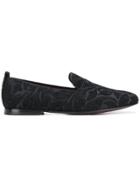 Dolce & Gabbana Brocade Detail Loafers - Black