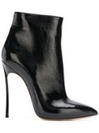 Casadei Classic Pointed Boots - Black