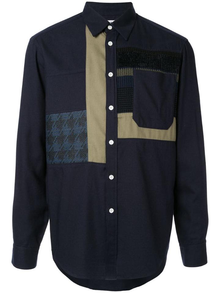 Coohem Patchwork Shirt - Blue