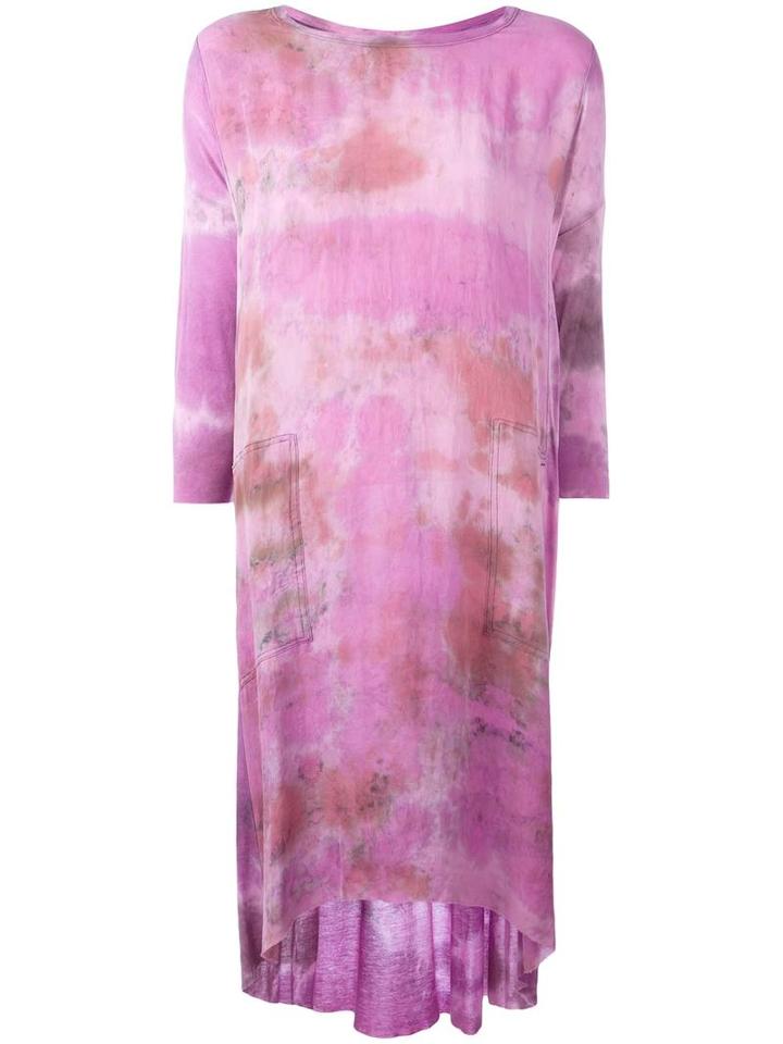 Raquel Allegra Tie-dye Print Dress, Women's, Size: 1, Pink/purple, Silk/rayon