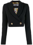 Versace Jeans Couture Cropped Blazer - Black