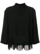 Marc Jacobs Fringed Top - Black