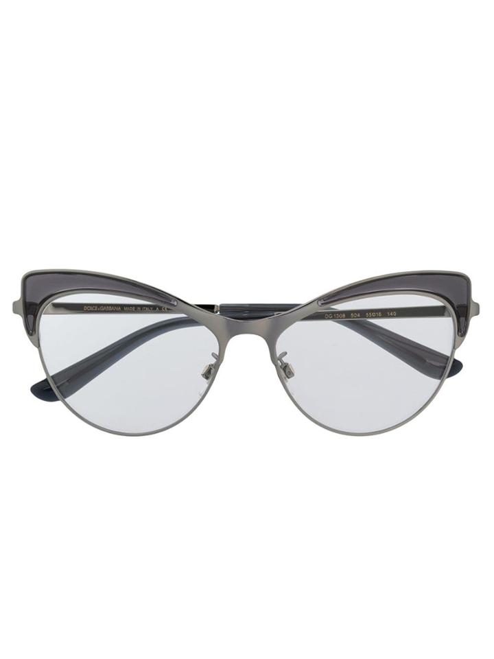 Dolce & Gabbana Eyewear Wingtip Glasses - Grey