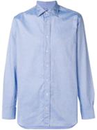 Lardini Casual Longline Shirt - Blue