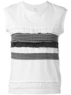 Y's - Tank With Ruffles - Women - Cotton/cupro - 2, White, Cotton/cupro