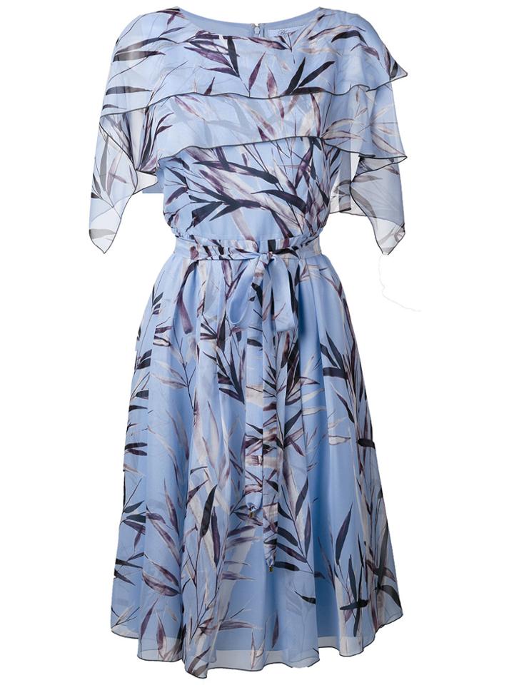 Blumarine Floral Print Dress - Blue