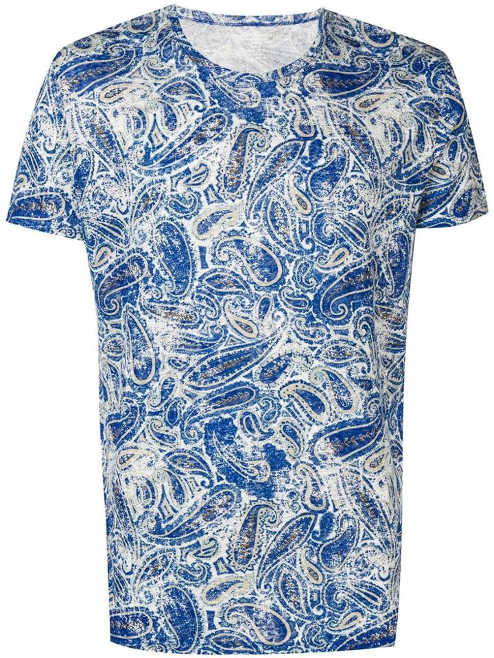Majestic Filatures Paisley Printed T-shirt - Blue
