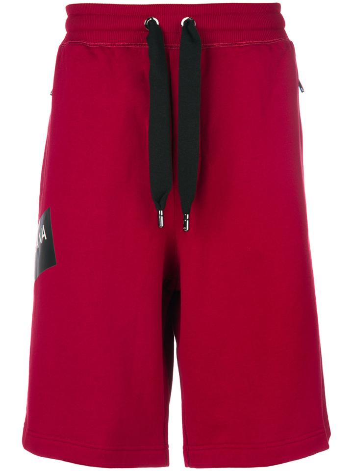 Dolce & Gabbana Bermuda Design Shorts - Red