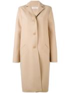 Nina Ricci Button Up Trench Coat - Nude & Neutrals