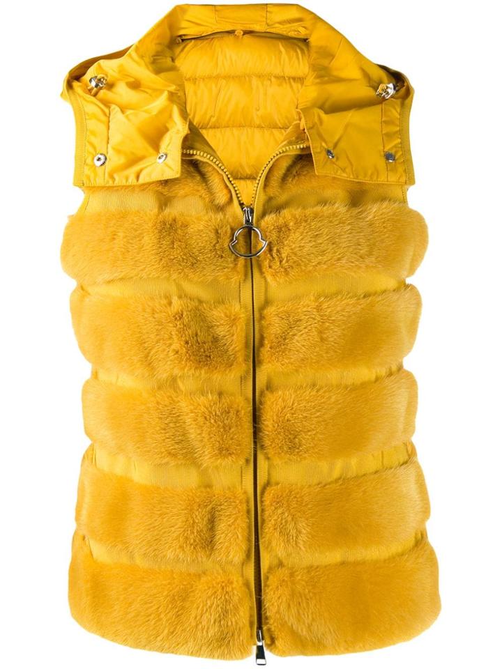 Moncler Mink Gilet Jacket - White