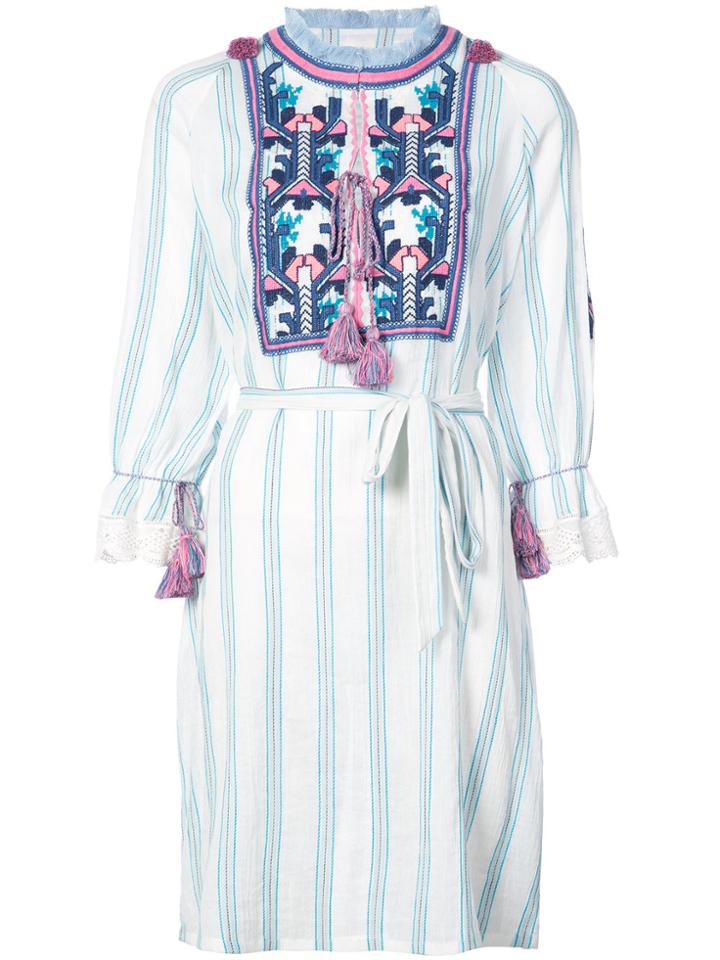 Figue Lou Lou Striped Dress - White