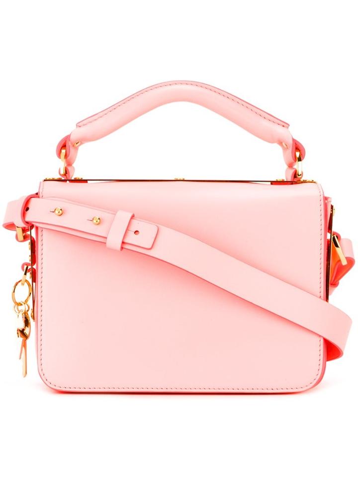 Sophie Hulme Flap Closure Tote Bag, Women's, Pink/purple