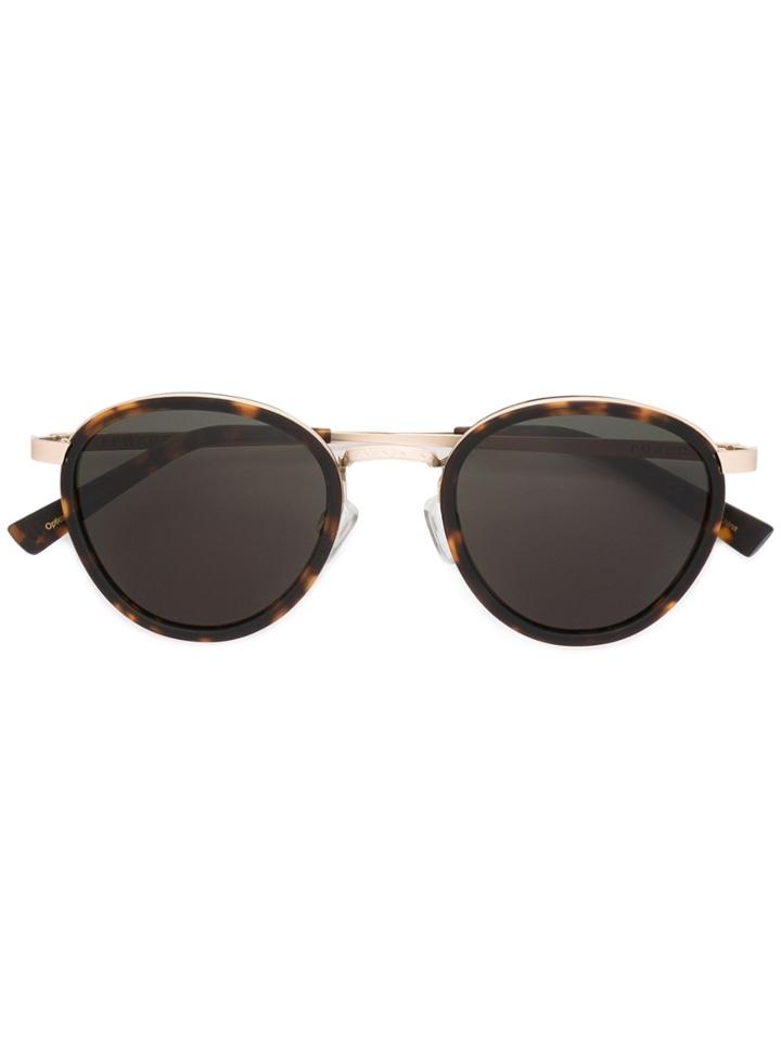 Ep0khe 'poezd' Teardrop Sunglasses - Brown