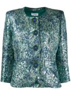 Yves Saint Laurent Pre-owned Lurex Patterned Jacket - Green