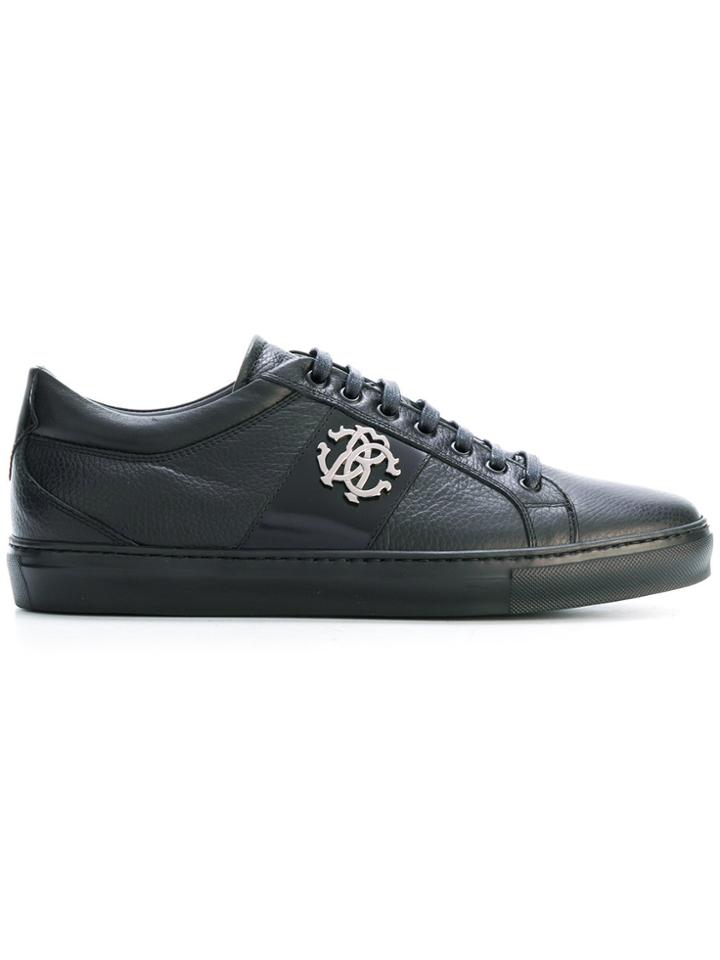 Roberto Cavalli Logo Sneakers - Black