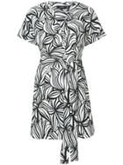Theory Printed Wrap Dress - White