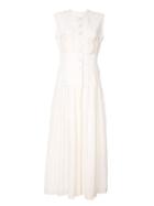 Uma Wang Layered Buttoned Dress - White
