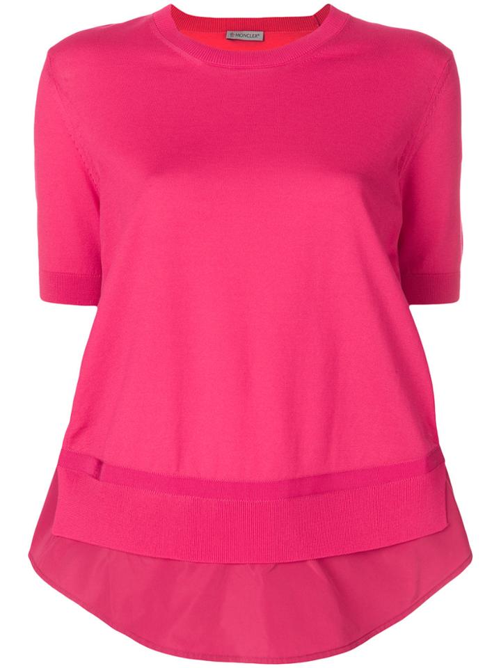 Moncler Flared Shift Top - Pink & Purple