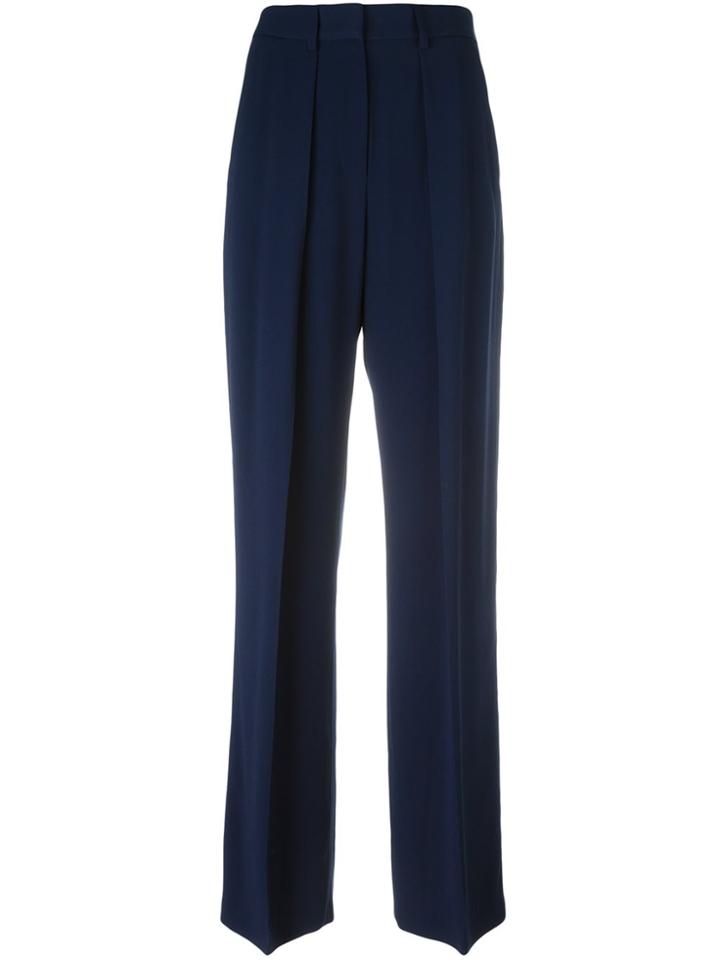 Msgm Wide Leg Trousers - Blue