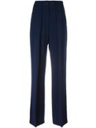 Msgm Wide Leg Trousers - Blue