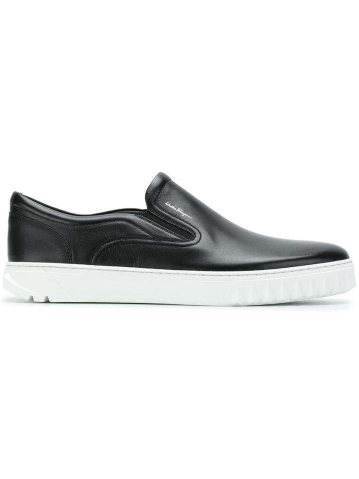 Salvatore Ferragamo Casual Slip-on Sneakers - Black