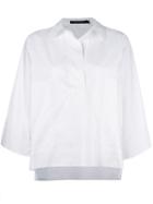 Sofie D'hoore Boxy Pocket Blouse, Women's, Size: 36, White, Cotton