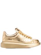 Alexander Mcqueen Oversized Metallic Sneakers - Gold