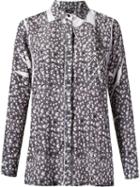Uma Raquel Davidowicz Abstract Print Shirt, Women's, Size: 40, Black, Polyester