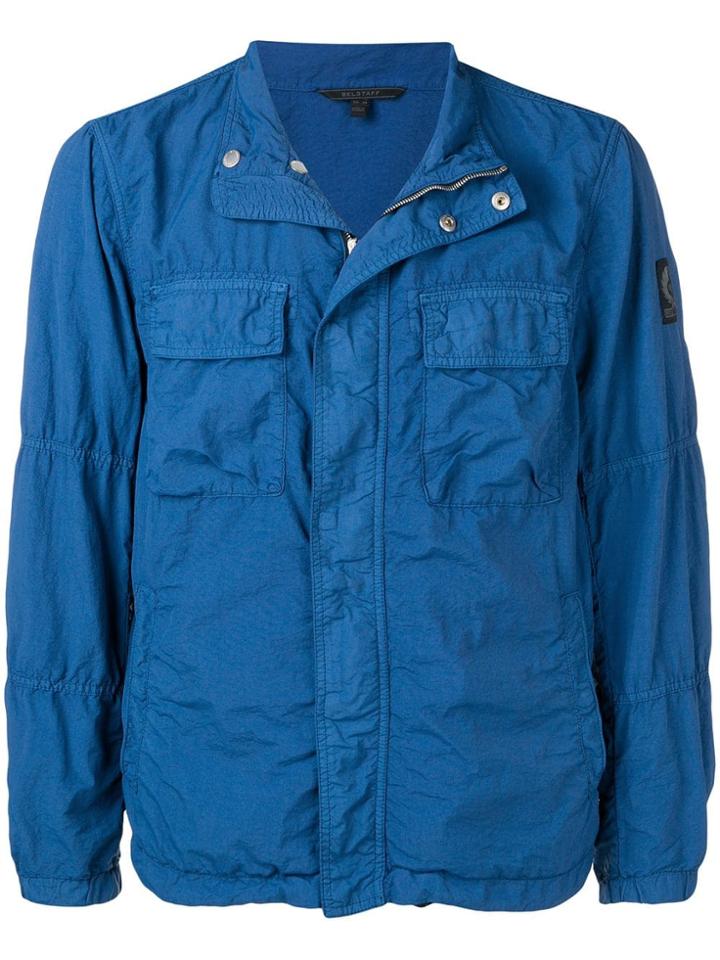 Belstaff Wrinkle Effect Jacket - Blue