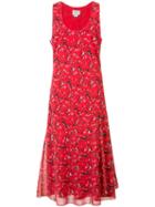 Grey Jason Wu Printed Dress, Women's, Size: 0, Red, Silk